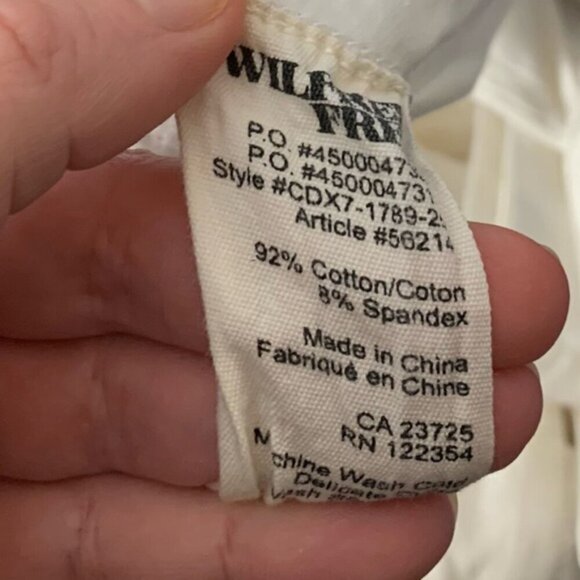 Wilfred Free Aritzia Women's Tank Top Cropped White Size XXS - Picture 11 of 14